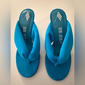 The Attico Vibrant Blue Padded Sandals